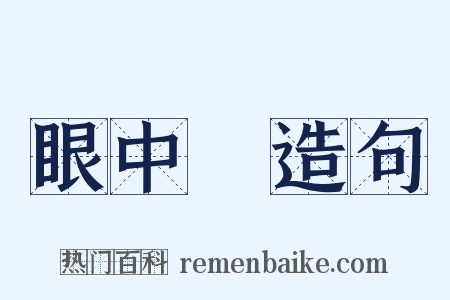 眼中釘造句是什么意思的图片